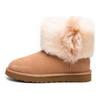 UGG Sheepskin Warm Retro Comfortable Short Snow Boots Women boots Chestnut 1101039-ARY