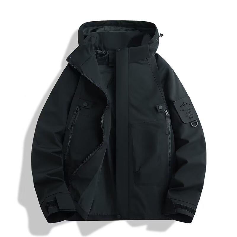 Veste d'extérieur à capuche polyvalente, tendance et triple protection