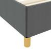 Bed Frame with Mattress Dark Gray 200 x 200 cm Fabric