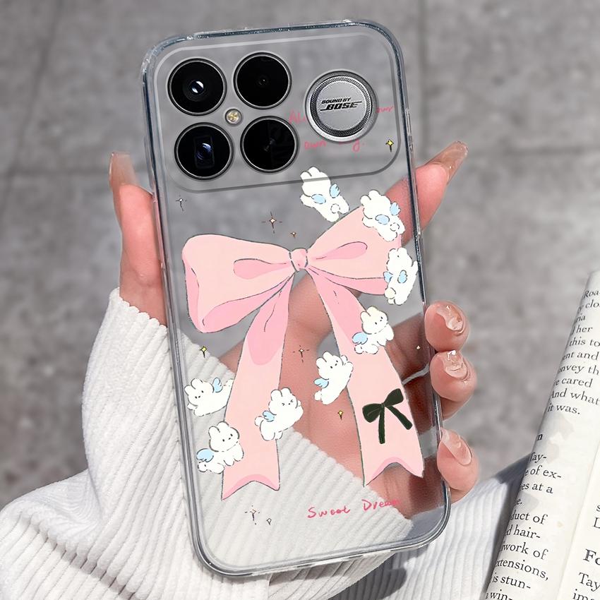 Covers For Xiaomi Poco F8 Ultra F8 F5 Pro F3 C50 C40 Mi Note 2 3 Transparent TPU Phone Case Cute Pet Dog Soft Silicone Dustproof Shell For Xiaomi Capa