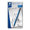 Staedtler Mars Lumograph Pencil Set (12 Hardness Grades: 6B, 5B, 4B, 3B, 2B, B, HB, F, H, 2H, 3H, 4H) - 100 Pencils Per Set (G12)