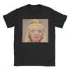 Funny Doll Print Pure Cotton T Shirt For Couple Summer  Y2K Basic TShirts ONeck Trending Tee Shirt Oversized Design Tops