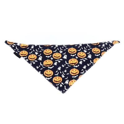 Halloween Dog Bandana Pumpkin Spider Pattern Pet Dog Triangle Bibs Scarf for Halloween Pet Costume Accessories