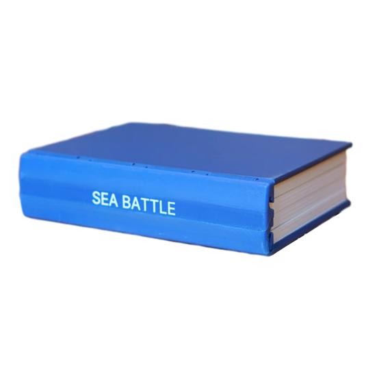 

Игра Морской бой в форме книги с магнитной крышкой 3D-печатная настольная игра «Линкор» в форме книги Взрослые Семейная Портативная Дорожная Классическая Стратегическая Игра синий