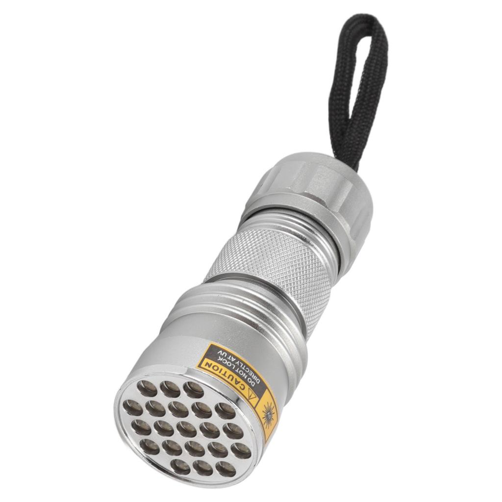 UV Black Light Flashlight 21 LED 395nm Ultraviolet Flashlight for Fluorescent Agents Anti Counterfeiting Codes