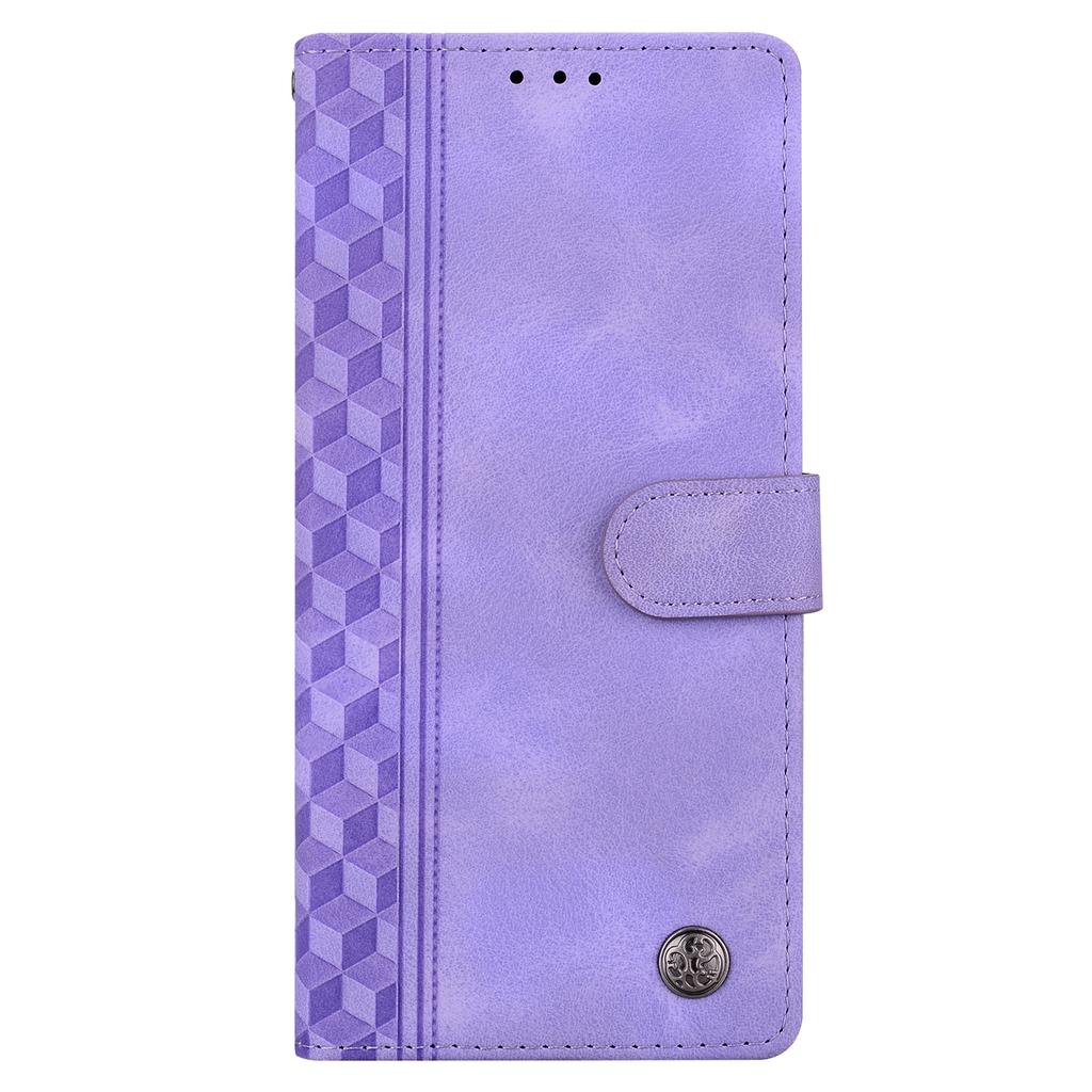 For Samsung Galaxy A16 5G/4G Leather Case Imprinted Checkered Pattern Wallet Stand Flip Phone Cover