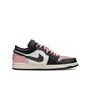 Jordan Air Jordan 1 Nízké Skateboardové Boty Odolné proti Oděru Unisex Černá Bílá Růžová 553560-081(Tým577-)