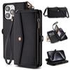 Brieftaschen-Klappständer Lederhülle Für iPhone 11 12 13 14 15 Pro Max 6 6s 8 7 Plus X XS XR SE 2020 SE3 2022 Hülle Umhängetaschen