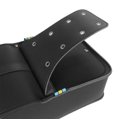 Sacoche de Moto Universelle Imperméable en Cuir Synthétique Sac de Rangement Sac à Installation Facile pour Cruisers & Quads