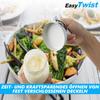 EasyTwist Deckelöffner Glasöffner Schraubdeckelöffner Drehverschlussöffner weiß