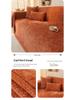 Moderne rutschfeste Chenille-Sofaüberwurfdecke: Einfacher, kratzfester Kissenbezug