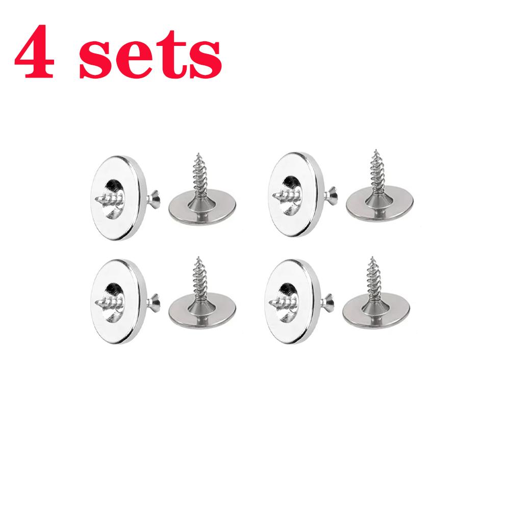 

Strong Magnetic Cabinet Snaps Cupboard Door Magnet Clasps with Screws Wardrobe Seal Snap Furniture Door Fastener Hidden Latchs