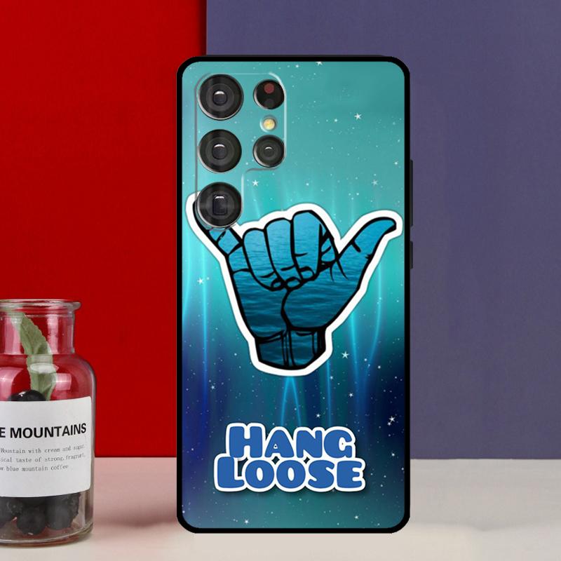 Surfer Surf Hang Loose Funda Case For Samsung Galaxy S25 Ultra S9 S10 S20 S21 S22 Plus S23 Ultra S24 FE Phone Cover