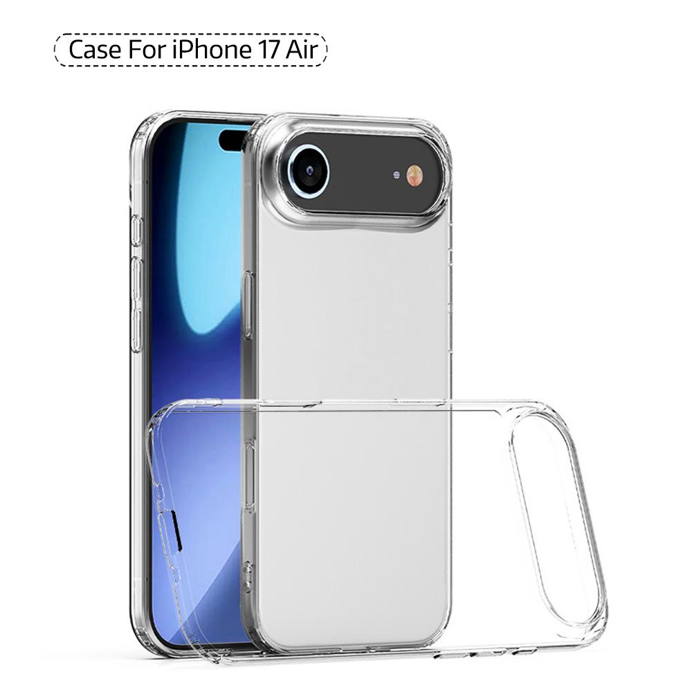 TPU Clear Phone Back Case for iPhone 17 Air Shockproof Anti Yellowing Transparent Cover for iPhone 17 Air прозрачный