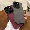Luxury Suede Matte Leather Camera Protection Phone Case For iPhone 17 16 15 11 12 13 14 Pro Max Plus XS X Soft Silicone Cover