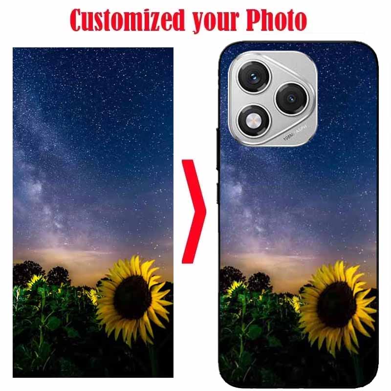 

Customized DIY Silicone Soft Phone Case For Honor 400Lite 400Pro 400 Huawei Nova Y63 Y72 Y72S 13Pro 11SE 12SE Custom Black Cover Honor 200 Lite