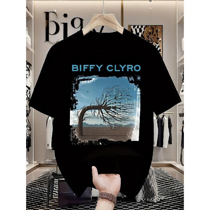 Biffy Clyro Official Band Graphic T-Shirt - Heavy Metal Merch Tee with Bold Biffy Clyro Text - Heavy Metal Band Shirt for Concerts, Everyday S