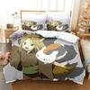 Anime Natsume Book of Friends Nyanko 3D NEW Duvet Cover Pillowcase Bedding Set Adult Girl Bedroom Children Single Double Large