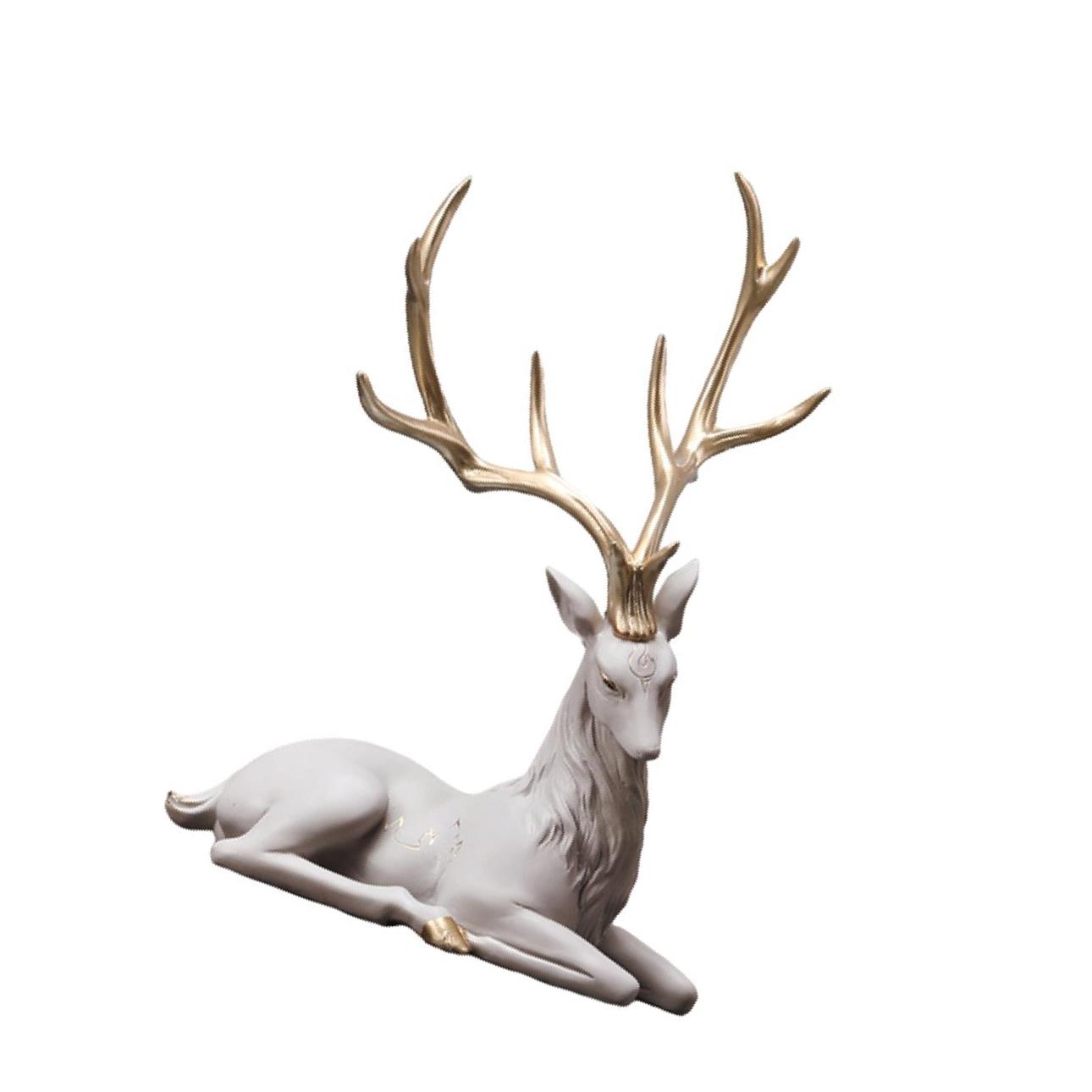 

Украшения в виде оленей, коллекционные, для домашнего офиса, стоячие украшения в виде оленей