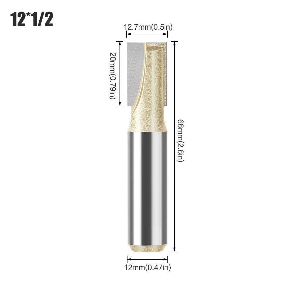 Professional Grade 6 Handle 12 Handle Bottom Cleaning Knife Slotting Knife Flat Bottom Cutter Milling Bottom Engraving Machine Carbide Woodworking