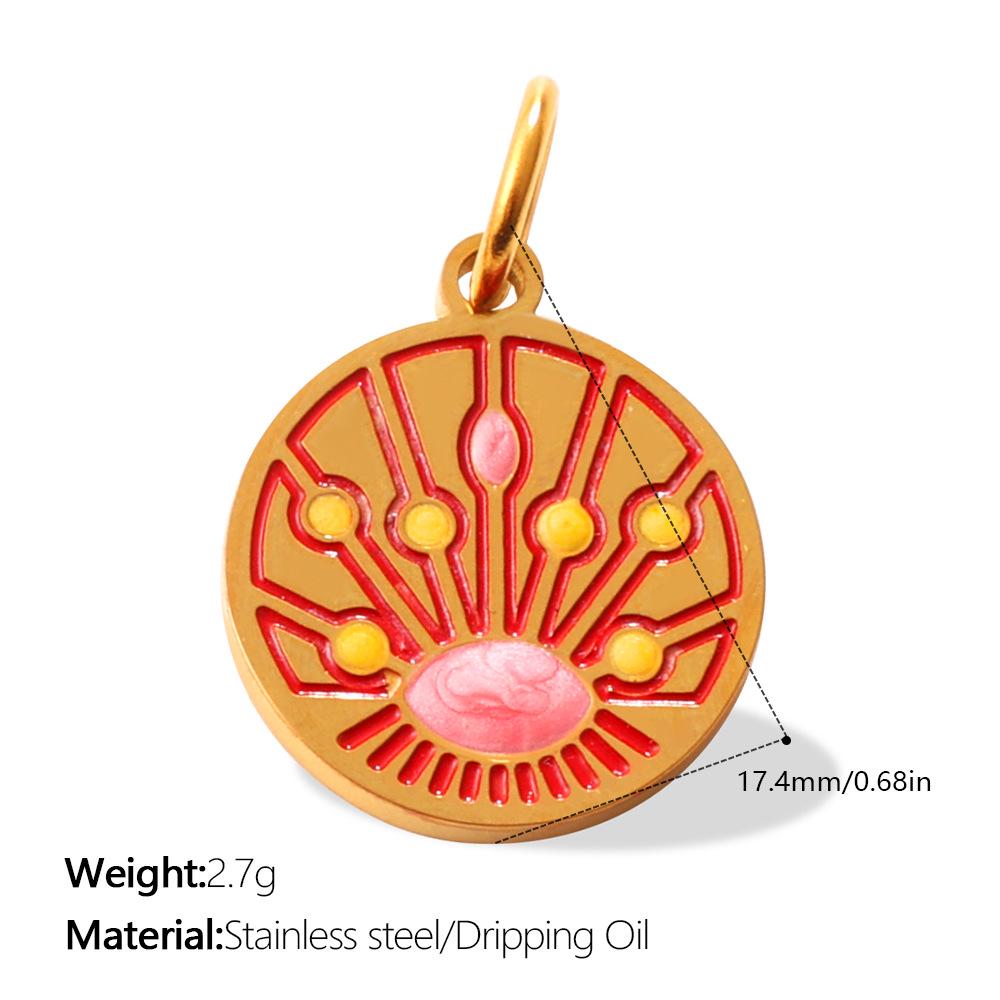 18K Gold-Plated Stainless Steel Geometric Necklace, Bracelet & Pendant Set