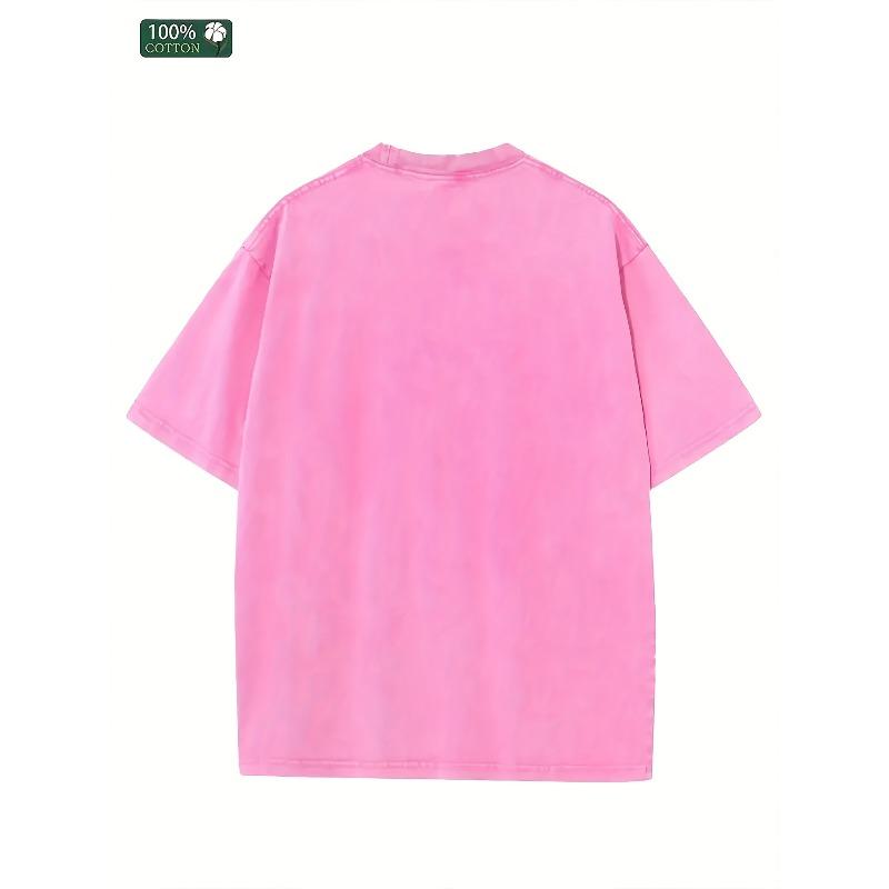 European sizes Men'S T-Shirt Breathable Fit Round Neck Short-Sleeved Top Vintage T-shirt Perfect for Casual Streetwear Tees