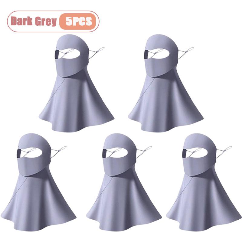 1-10PCS Ice Silk Face Mask Women Cooling Breathable UV Protection Eye Cover Summer Sun Mask Dustproof Stylish Face Gaiter