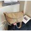 New cloth bag women's simple solid color shoulder bag large capacity fashion leisure going out messenger bag