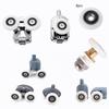 Kit de 8 roulettes pour portes de cabine de douche Roue 23 25 27mm Haut Bas Double avec Montage Bouton pour Verre