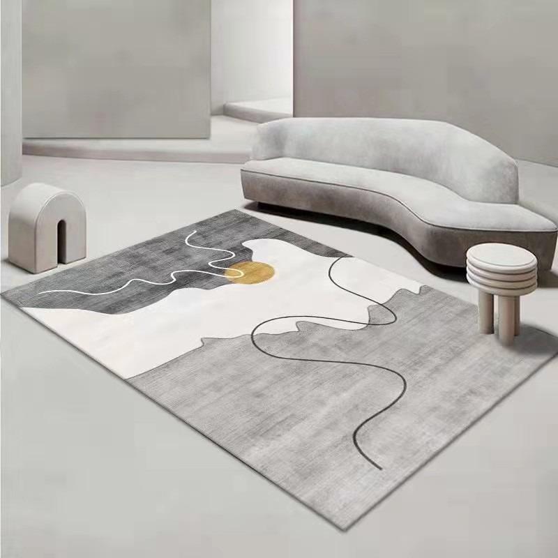 Nordic Style Simple Modern Carpet Living Room Sofa Bedroom Bedside Study Kitchen Entrance Door Rug Non-slip Fashion Decor Mat