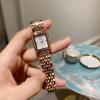 Fashion Women'S Watch Square Diamond Dial Temperament Stainless Steel Strap Personalized Watch Women