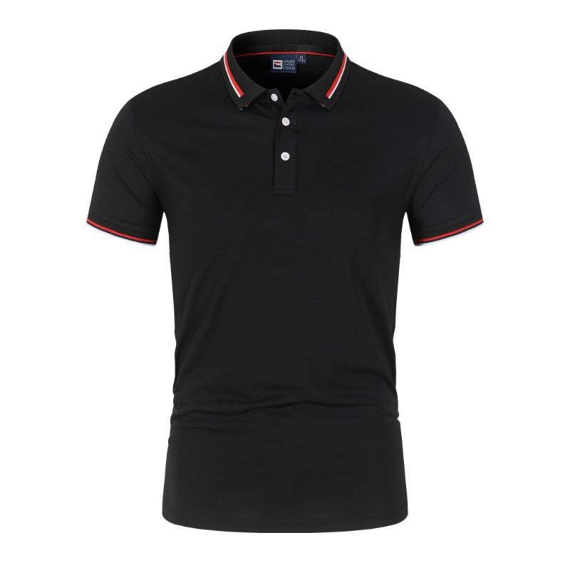 2026  Men's Short-sleeved T-shirt Lapel Embroidery Plus Fat Business POLO Shirt Loose Casual Top