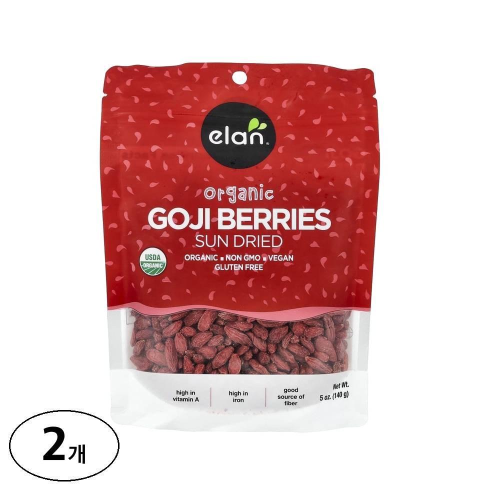 2 pieces of sun-dried Elan goji berries