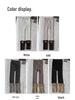 Girls' Autumn/Winter Fleece-Lined Stripe Leggings - Thick, Warm Nine-Point Pants