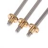 T8 Lead Screw with Brass Nut OD 8mm Lead 2mm Long Service Life 3D Printer Component for CNC Router Equipment