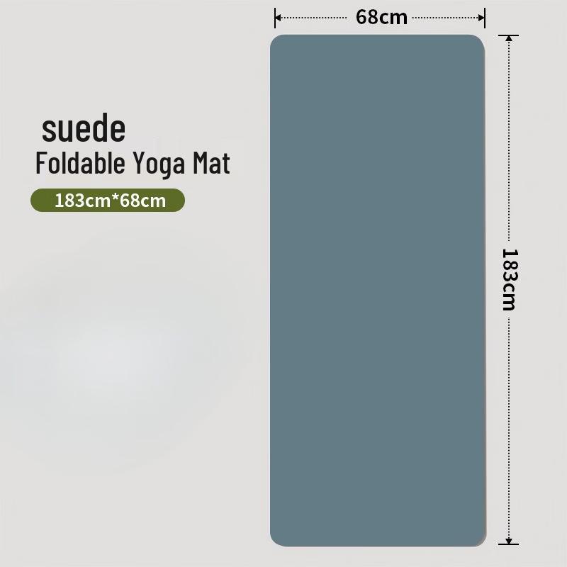 OEING Folding Suede Yoga Mat