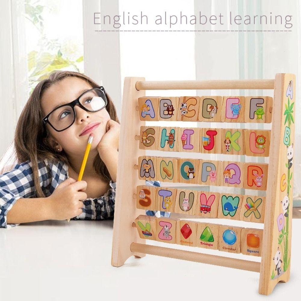 Cartoon Pattern Wooden Letter Board Arithmetic Early Education Board  Baby Gift