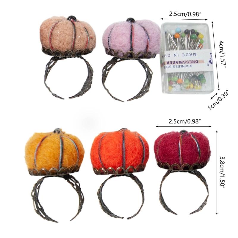 Cuscino per Spilli da Cucito Porta Spilli da Cucito Cuscino Strumenti da Cucito Cuscino per Spilli da Cucito Carino Supporto a Mano ad Anello