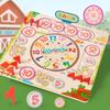 Farm Tycoon Children's Educational Wooden Clock: Enlightenment & Parent-Child Interaction Toy
