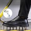 2025 New Men's Safety Shoes Anti-crush and Anti-puncture Insulating Shoes Waterproof Safety Protection Work Leather Shoes
