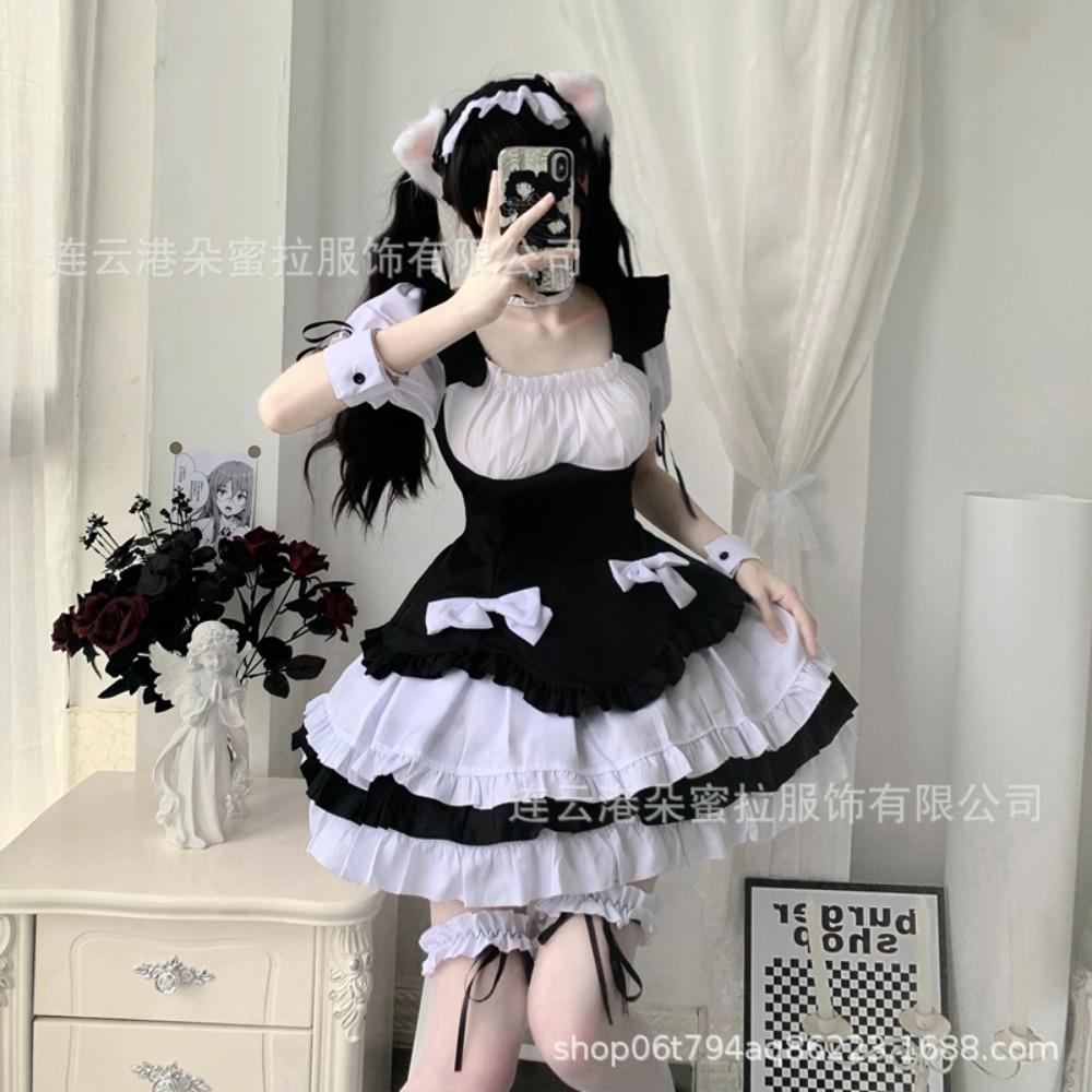 Domila's New Two-dimensional Maid Maid Costume Cosplay Costume Cute Japanese Animation Stage Performance Uniform