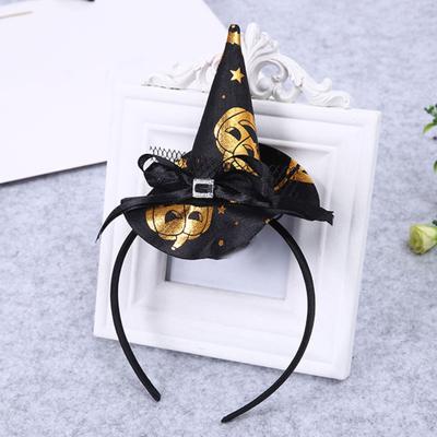Festival Headband Hat Decor Performance Props Headwear Pumpkin Witch Hat Decor Headwear for Party