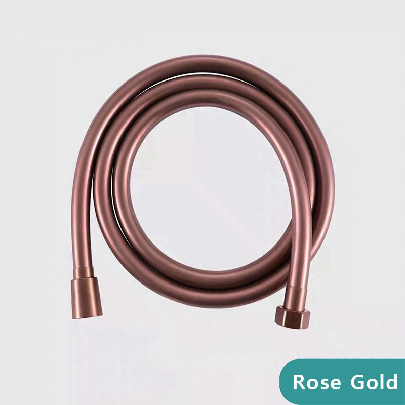 1.5m Flexible PVC Shower Hose G1/2 Connector Durable Anti-Rust Leak-Proof Gray Bathroom Pipe for Handheld Shower Head Accessorie