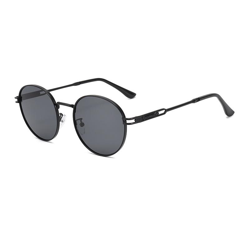Retro Fashion Round Metal Unisex Sunglasses For Outdoor Travel