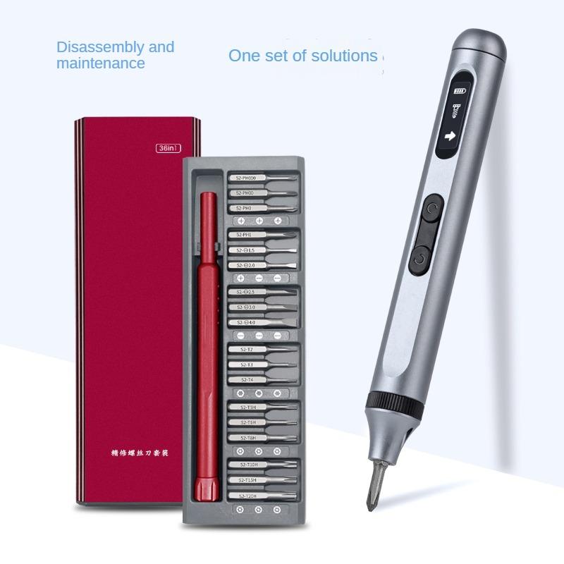 38-in-1 Precision Screwdriver Set S2 Screwdriver Bit Disassembly Repair Rechargeable Electric Screwdriver