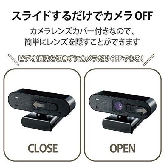 ELECOM USB Webcam UCAM-C820ABBK