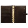 CCOMPANY LIMITED Personal Planner, Made in Japan, Bible Style, 6-Hole, 20mm Rings, with Pen Holder, Kasul (Dark Brown)