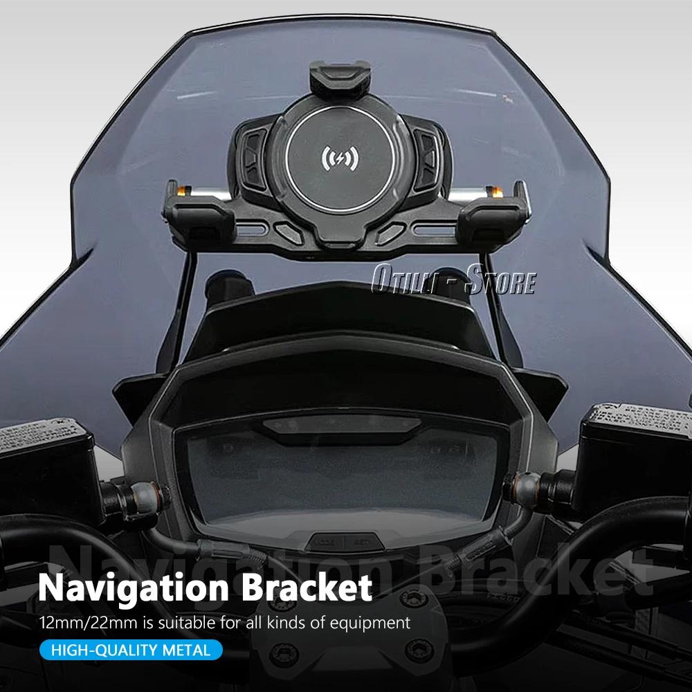 Motorcycle Windshield Stand Holder Phone Mobile Phone GPS Navigation Bracket For Aprilia SRGT200 SR GT200 GT 200 2022-2025 2024