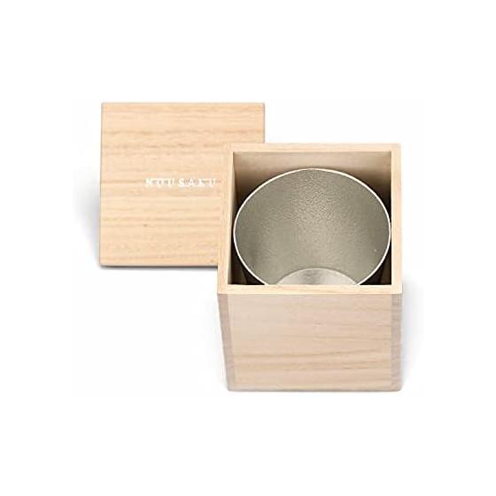 [Nousaku Red Cotton Ribbon Wrapped with Japanese Paper] Nousaku NAJIMI Tumbler 100% Tin 390ml Made in Japan 501341 Beer Tumbler Rock Glass Concave