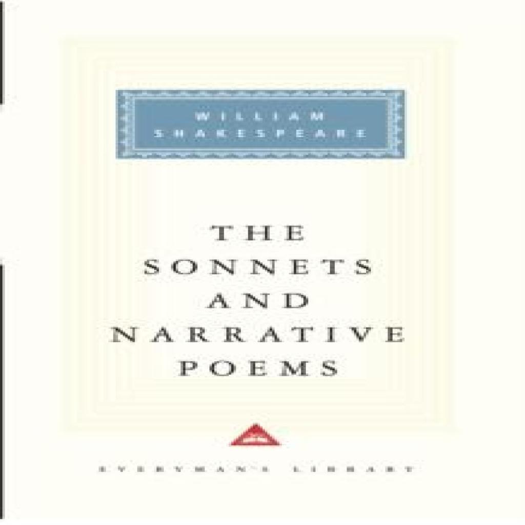Sonnets And Narrative Poems by William Shakespeare Hardback Book 9781857150919